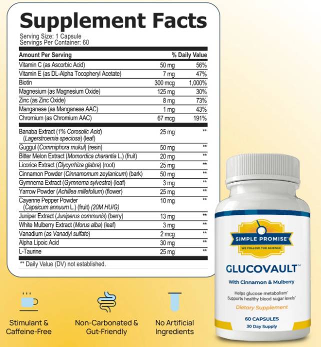 GlucoVault label